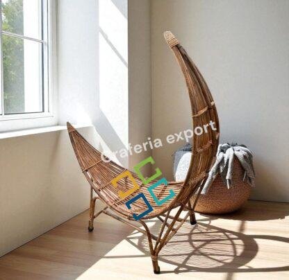 half moon cane chair
