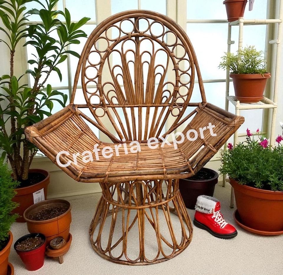 Rattan Cane Armrest Chair for Event/Wedding/Party / Wicker Maharaja Chair for indoor oudoor furniture
