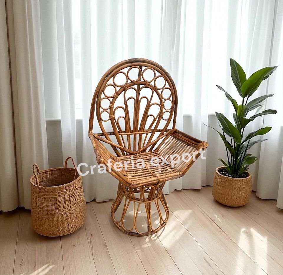 Rattan Cane Armrest Chair for Event/Wedding/Party / Wicker Maharaja Chair for indoor oudoor furniture - Image 3