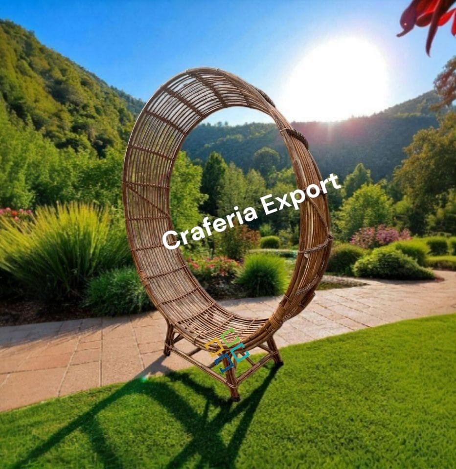 Unique Designer Round  Cane Chair / Bamboo Chair for Cafe/Event/Wedding Party /Chair for Photoshoot Indoor Outdoor - Image 5