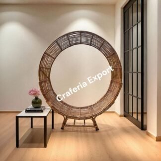 Unique Designer Round Cane Chair / Bamboo Chair for Cafe/Event/Wedding Party /Chair for Photoshoot Indoor Outdoor