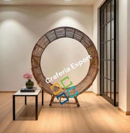 Unique Designer Round  Cane Chair / Bamboo Chair for Cafe/Event/Wedding Party /Chair for Photoshoot Indoor Outdoor