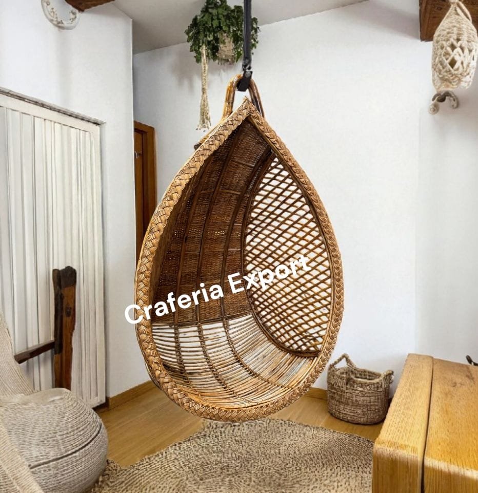 Cane Swing Jhula / Bamboo Jhula for indoor outdoor / Hanging Swing balcony garden - Image 2