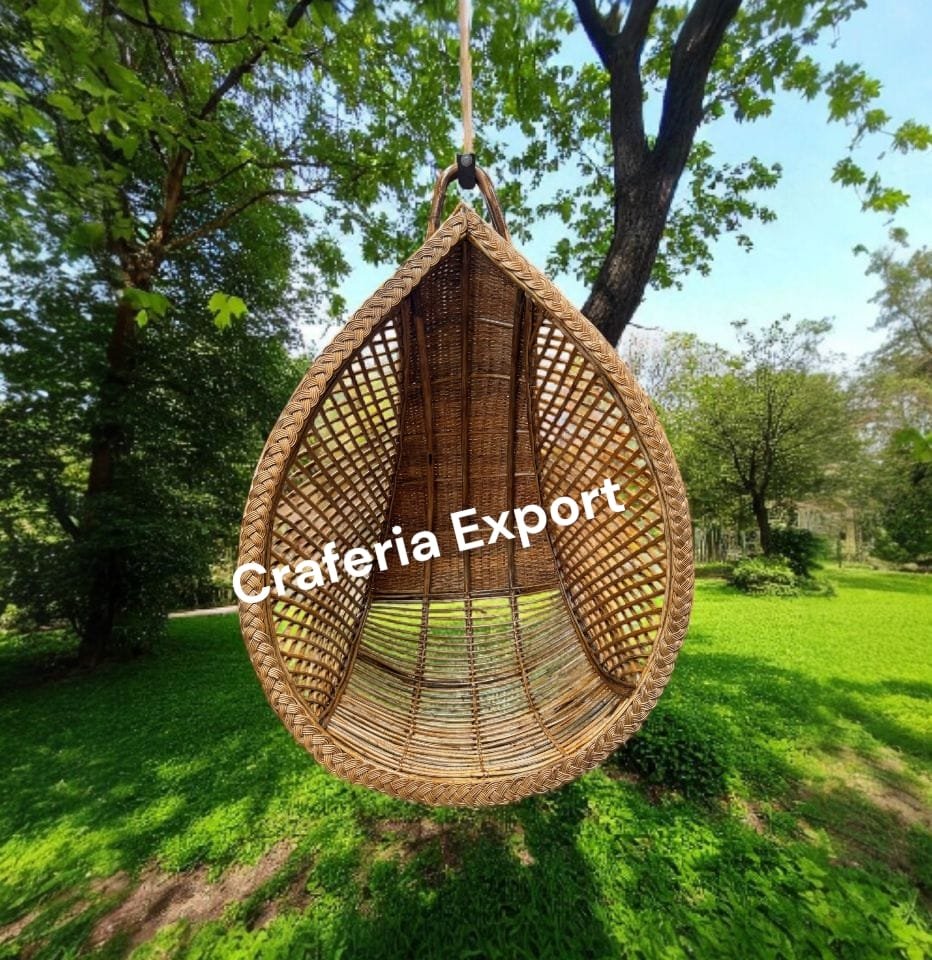 Cane Swing Jhula / Bamboo Jhula for indoor outdoor / Hanging Swing balcony garden - Image 4