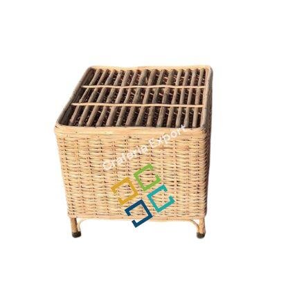 Cane Square Comboo Table For Multipurpose Use - Image 2