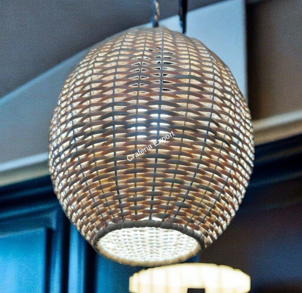 Handmade Rattan Lampshades | Cane Boho Lamp shades | Bamboo Pendants Light for Living Room, Cafe , Office, Outdoor
