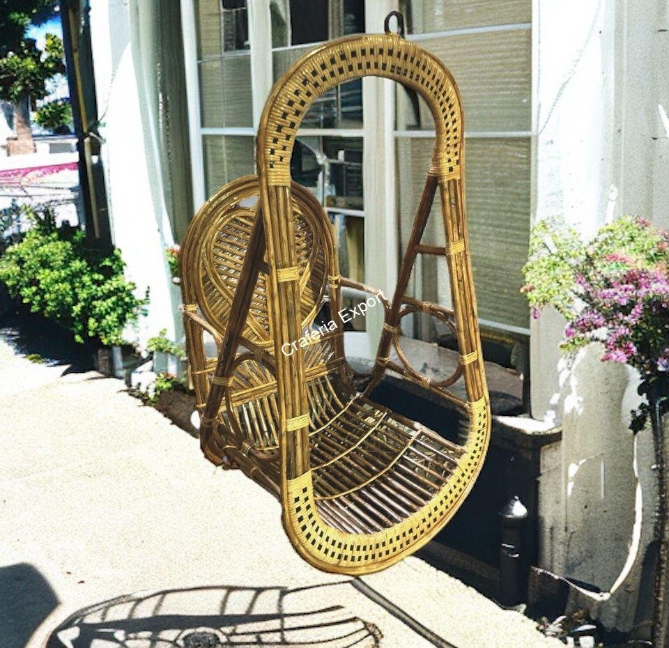 Bamboo Cane (Bait) Swing Chair for Adults / Hanging Jhula for Outdoor & Indoor