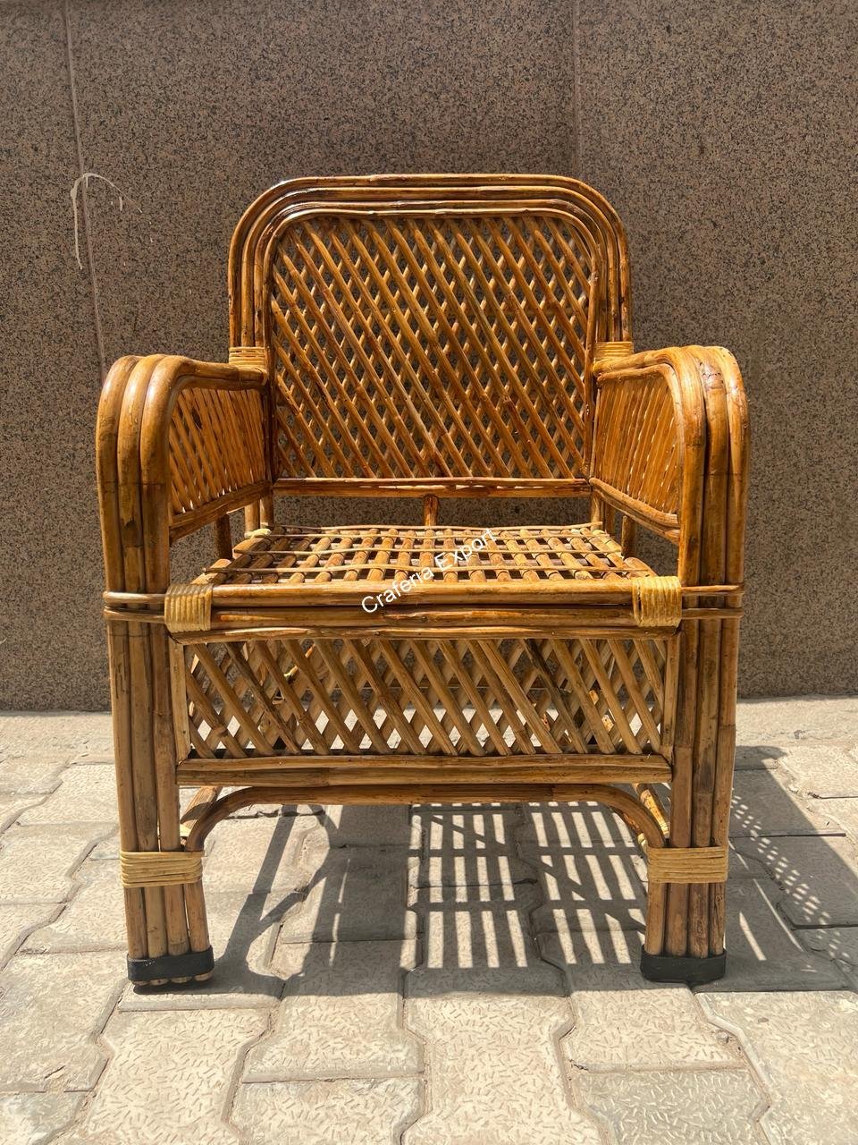 Bamboo Cane Chair, Sofa Chair,Kursi for Living Rooms, Lawn, Bedrooms, Outdoor,Cafe