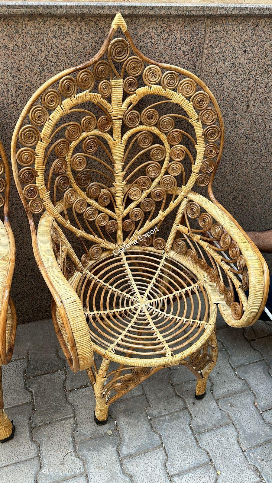 Cane Designer Maharaja Chairs for Events, Hotels & Weddings | Handcrafted Cane Rattan Chairs for Luxury Decor