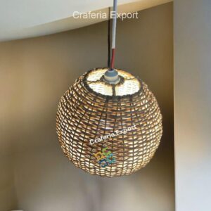 Bamboo wicker Lampshades Hanging | Cane Pendant Light Lamp for indoor outdoor cafe/hotel/restaurants /events