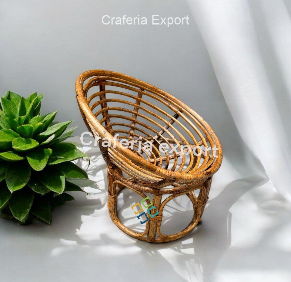 Newborn baby chair for photo posing props | Cane Bamboo Baby chair for photograpy photoshoot