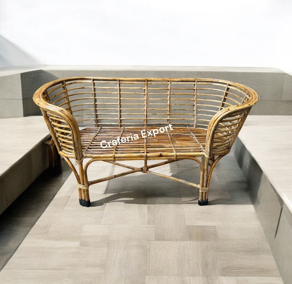 Cane bamboo Pet Bed for Dogs/ Cats | Cane Sofa Bed for Photoshoot