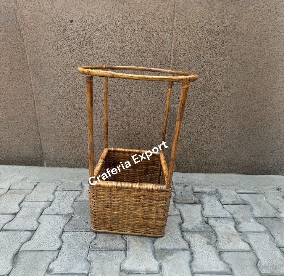 Cane Air Balloon Basket for Baby Props | Bamboo Balloon Basket for Decorative -Event/ Birthday Parties
