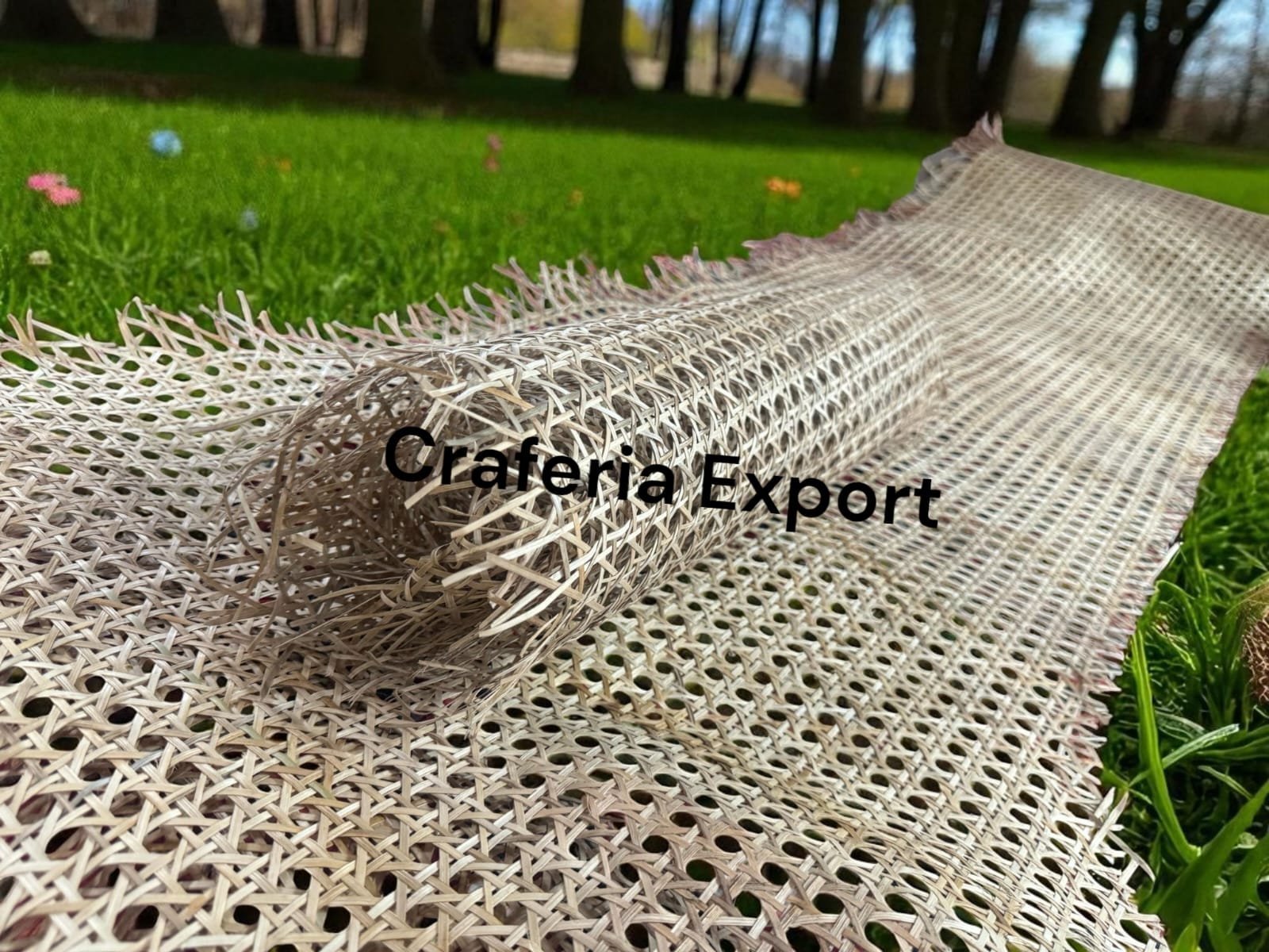 Natural Rattan Cane Webbing Roll Mesh Pattern Weaving Cane Mesh Roll for Furniture / Chairs / Cabinet / Almirah / Door / Wall Ceiling