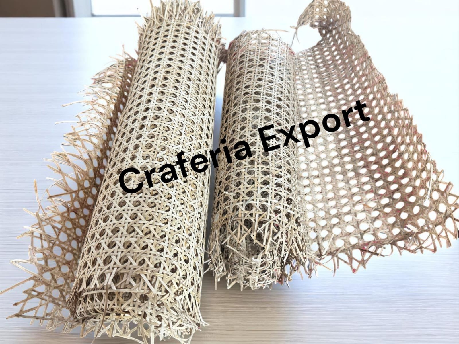 Natural Rattan Cane Webbing Roll Mesh Pattern Weaving Cane Mesh Roll for Furniture / Chairs / Cabinet / Almirah / Door / Wall Ceiling