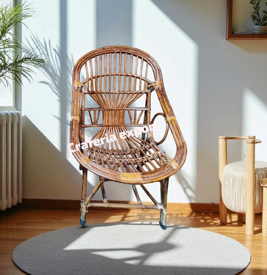 Cane Chair for Lawn, Arm, Room, Indoor and Outdoor