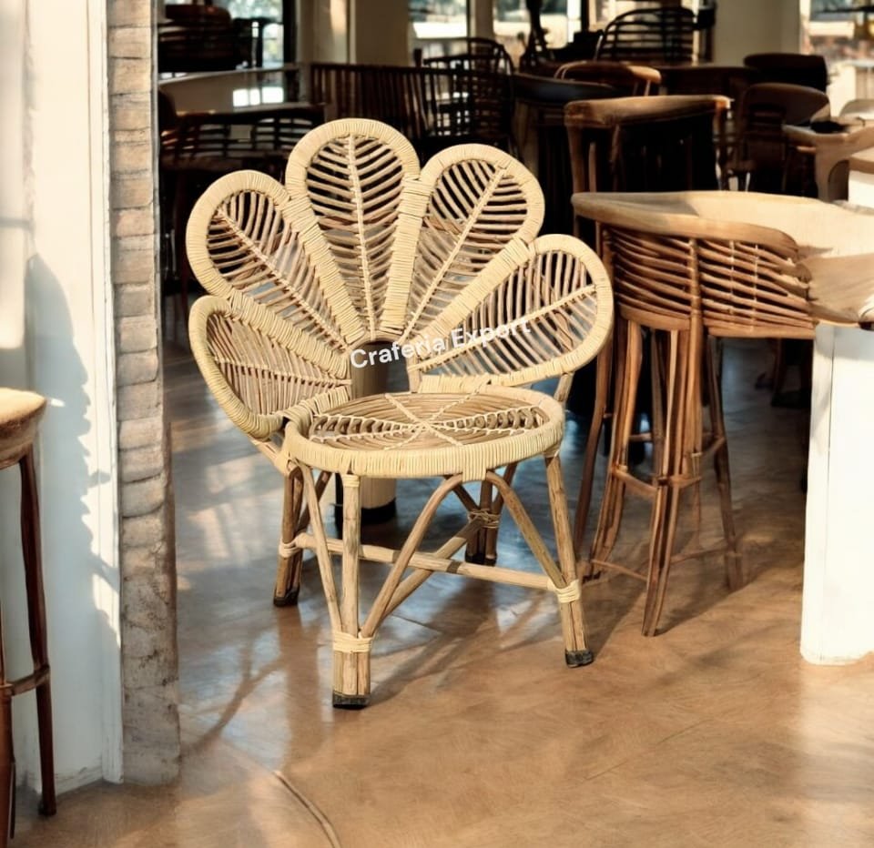 Cane Flower Chairs For Restaurant Event Cafe And Birthday Party Use