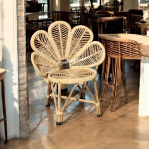 Cane Flower Chairs For Restaurant Event Cafe And Birthday Party Use