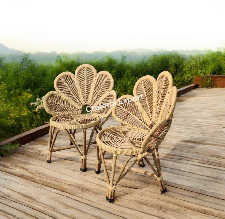Cane Flower Chairs For Restaurant Event Cafe And Birthday Party Use
