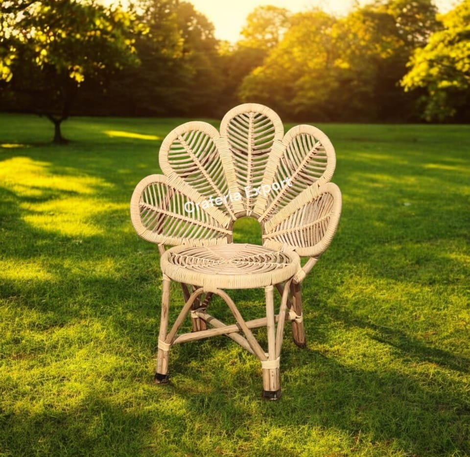 Cane Flower Chairs For Restaurant Event Cafe And Birthday Party Use
