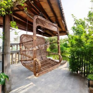 Royal Comfort Handcrafted Cane Swing Chair/ Jhula