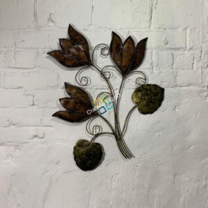 Interior decor metal flower wall hanging with petals