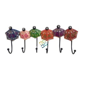 Beautiful Colourful Key Holder/Wall Mount with Umbrella Shaped
