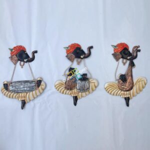 Handicraft wall hanging of Ganesha playing instrument for Home decor/Special gifts