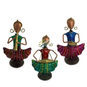 Home Decor Tribal Rajasthani Musicians Showpieces set of 3