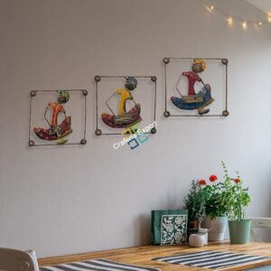 Musical Rajasthani wall hanging showpiece set of 3