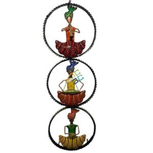 Rajasthani Musician vertical wall hanging panel for home decor