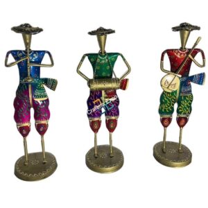 Beautiful Hand Painted Musician Figurine Showpiece for home decor /Gift (Set of Three)