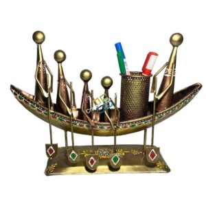 Handicraft Boat Shaped Pen Stand/Desk Organizer