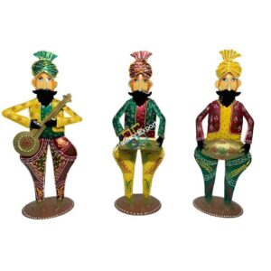 Colourful Sardar musical showpiece set of 3 for decoration and gifts