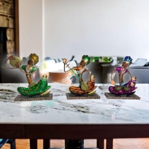 Metal Rajasthani Musician showpiece for home decoration set of 3