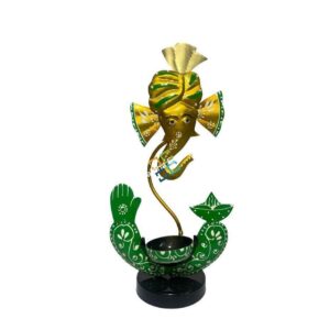 Lord ganesh tealight candle holder showpiece for gifts and home