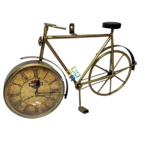 Antique Metal Cycle Wall Clock handicrafts showpiece