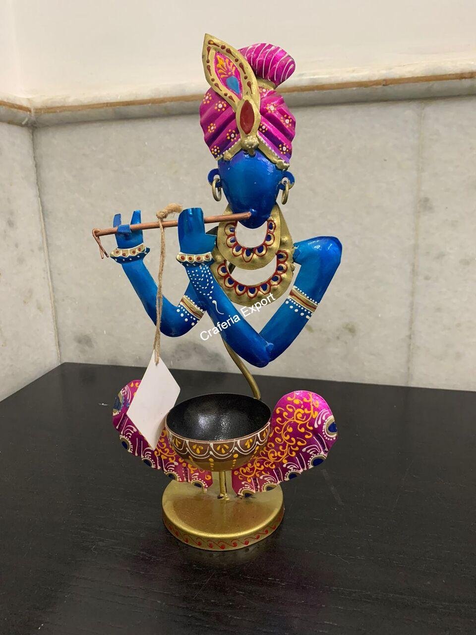 Krishna T Light Candle Holder | Decorative Tealight Holder for Home and Gifts