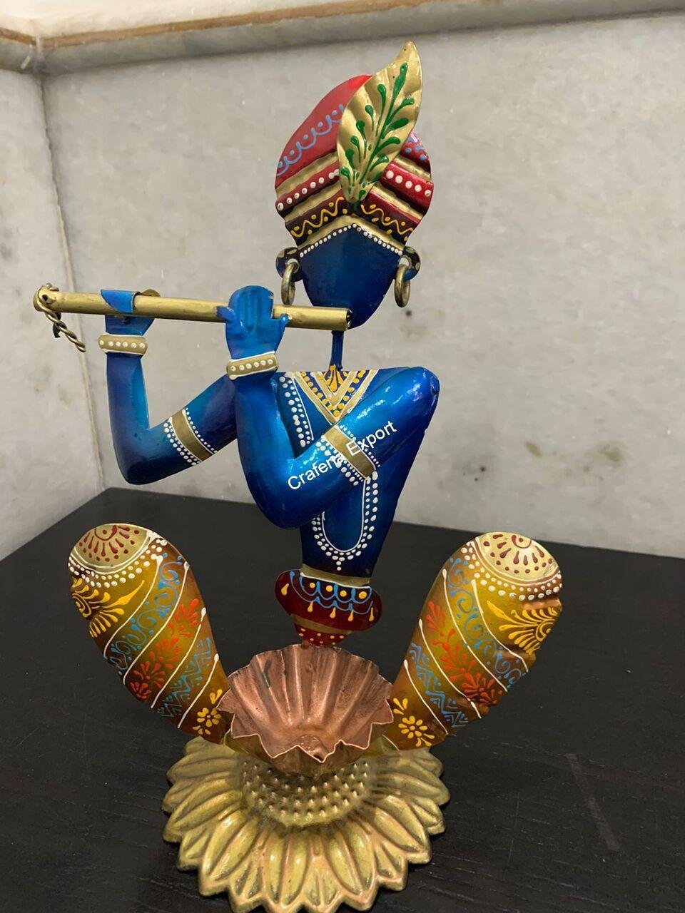 Unquie Style of Krishna Candle Stand Tealight Holder for Home Decorative