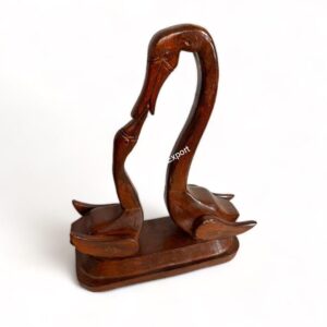 Wooden Decorative Swan Set Showpiece For living Room/Office Desk Decor Gift Item /Table Top Figurines