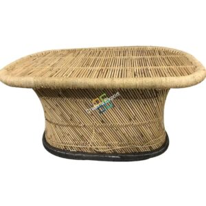 Rectangular Natural Bamboo Table Handcrafted XL-size
