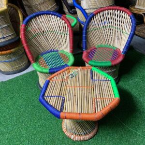 Bamboo Mudha furniture set for indoor and outdoor