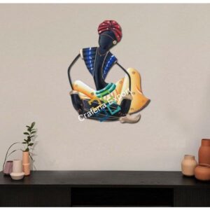 Handicrafted rajasthani musical men home decorative showpiece/wall mount gifts