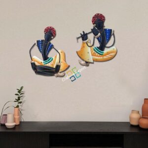 Traditional crafted rajasthani attractive showpiece / wall hanger / for home decorative ( set of 2 pcs )