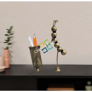 Metal Caterpillar Pen Stand/Stationery Holder/ Unique Showpiece