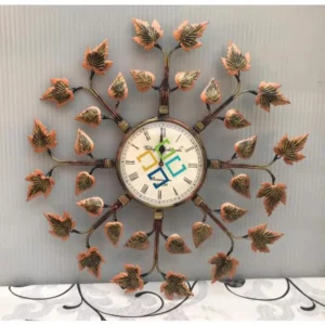 Accents Round shaped  Leaf Petals wall clock /wall decor