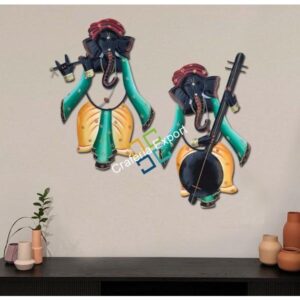 Beautiful handcrafted Metal lord ganesha wall hanging  for home decoration / showpiece