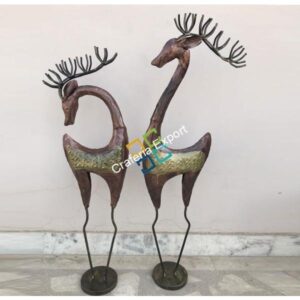 Antique Deer Couple Showpiece/Figurine for home decor/gift (set of 2)