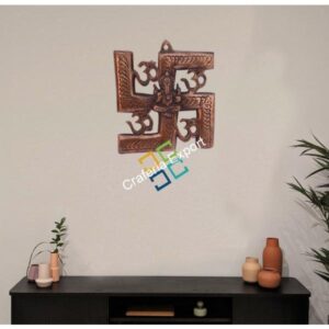 Swastik Om Ganesha Wall Mounted Decor showpiece/Gift Item