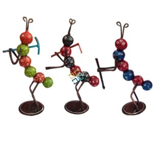 Elegant Colourful Ant Labour showpiece for home decor/office /gifts items (set of 3)